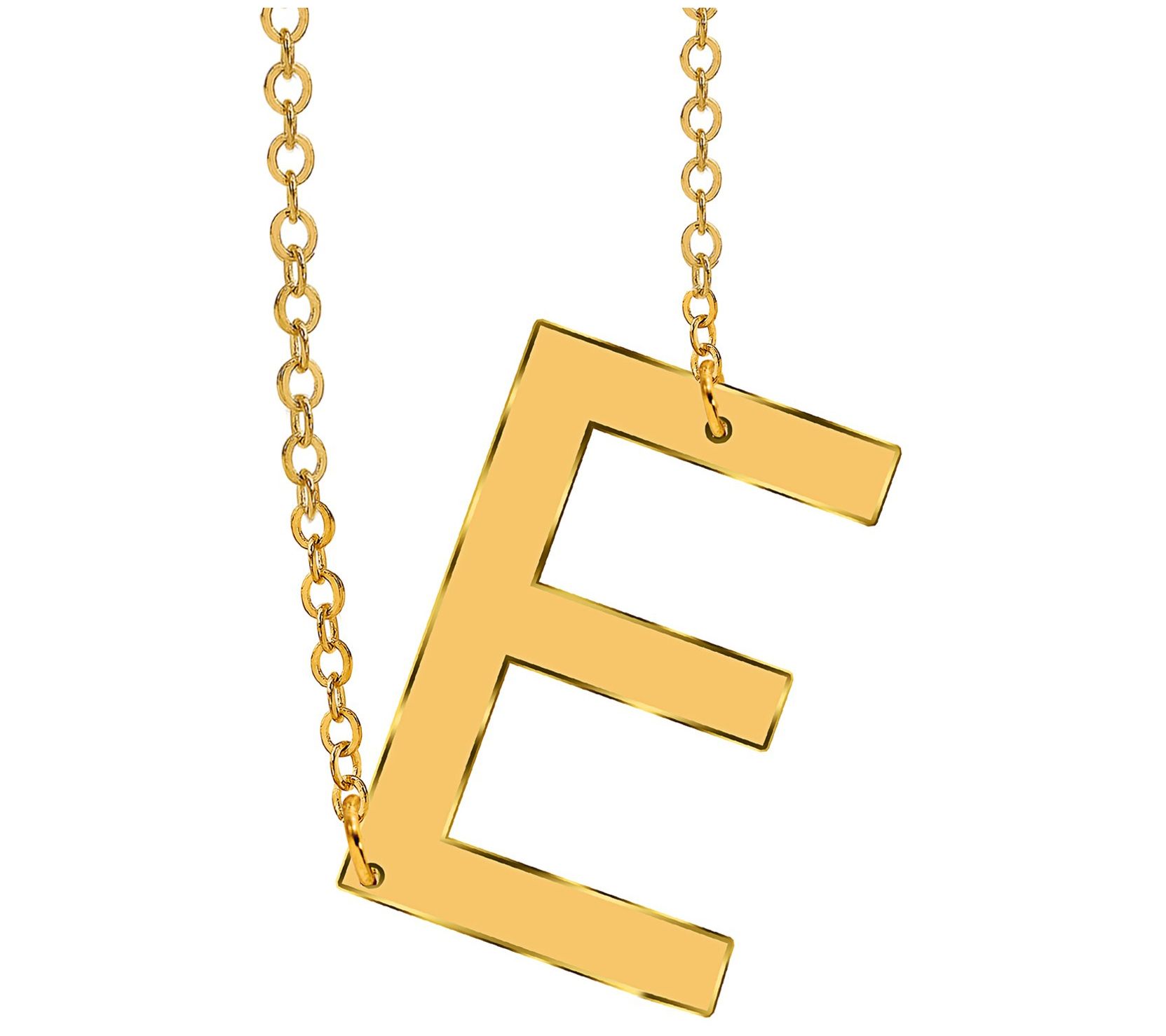 14K Gold-Plated Sterling Silver Personalized Initial Necklace