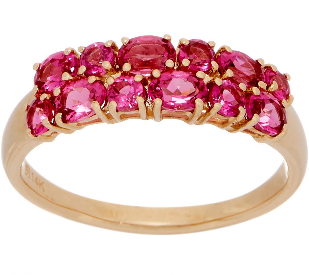 Tanzanian Pink Spinel Ring, xx cttw., 14K - QVC.com