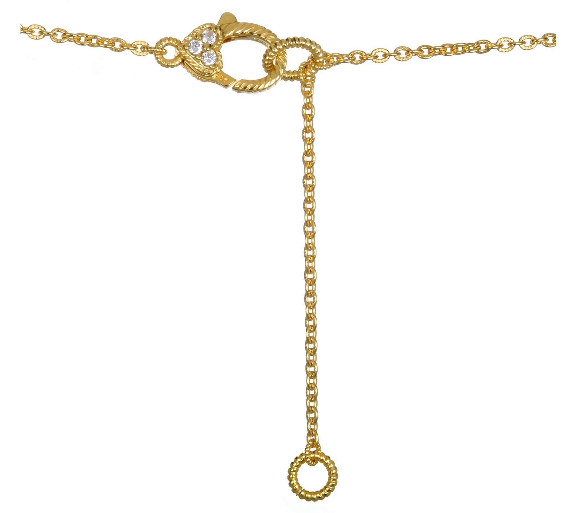 Judith Ripka 14K Clad Cultured Pearl & Diamonique Necklace - QVC.com