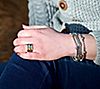 "As Is" JAI Sterling 3.7mm Signature Texture Bead Bracelet, 2 of 4