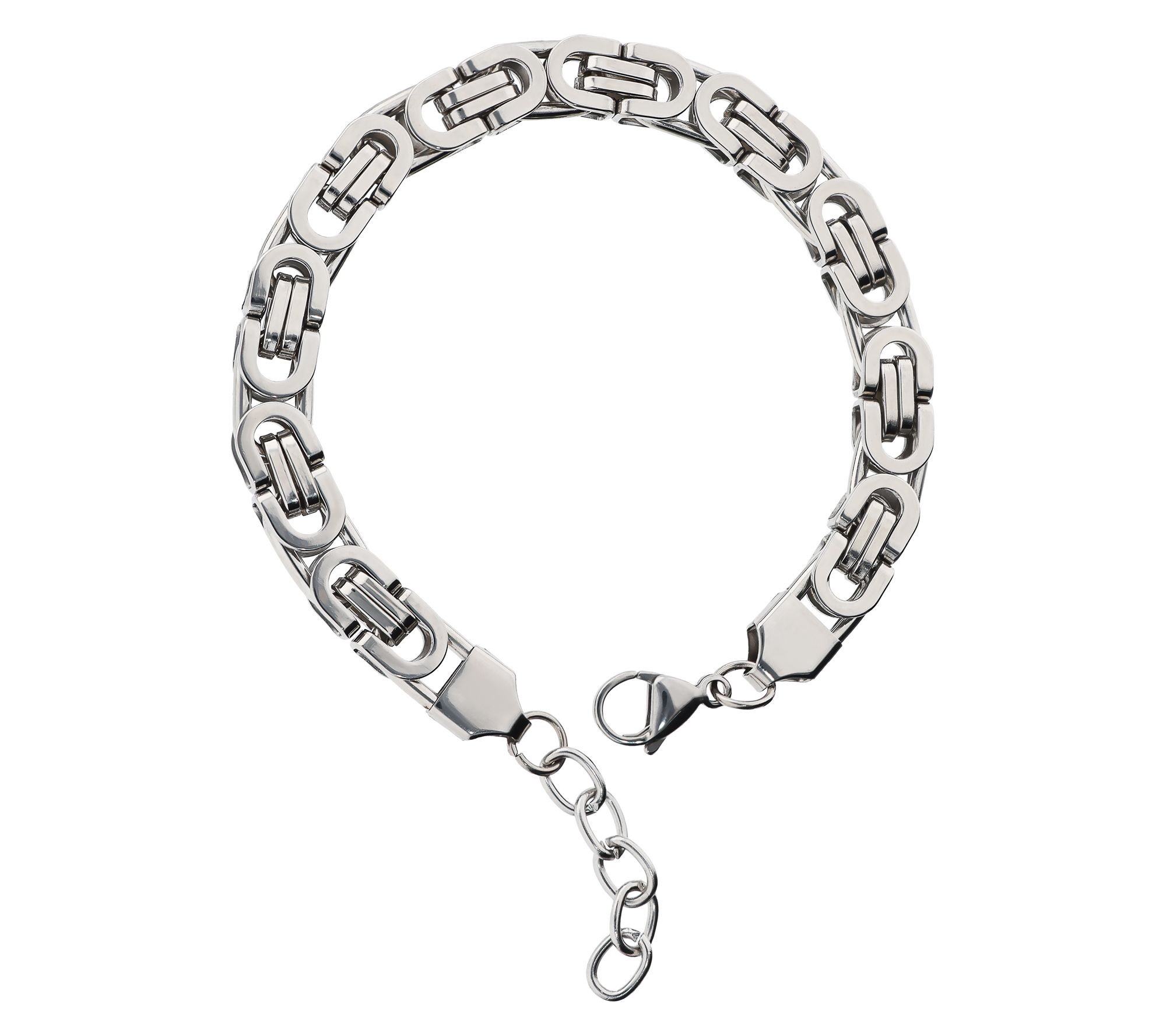 Steel By Design Men's Bold Byzantine Link Bracelet