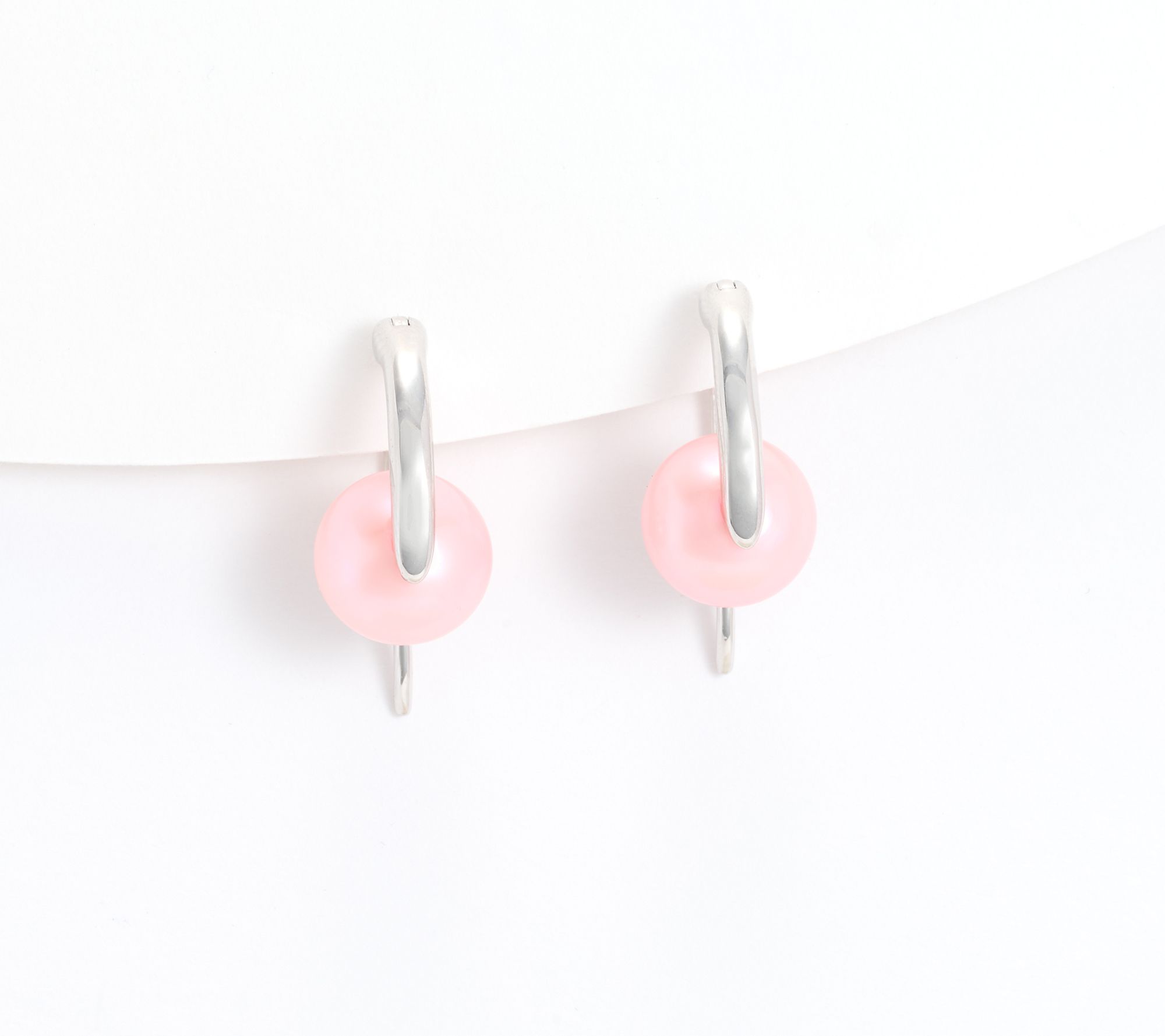 Honora Bronze Pearl Earrings Silver Plated