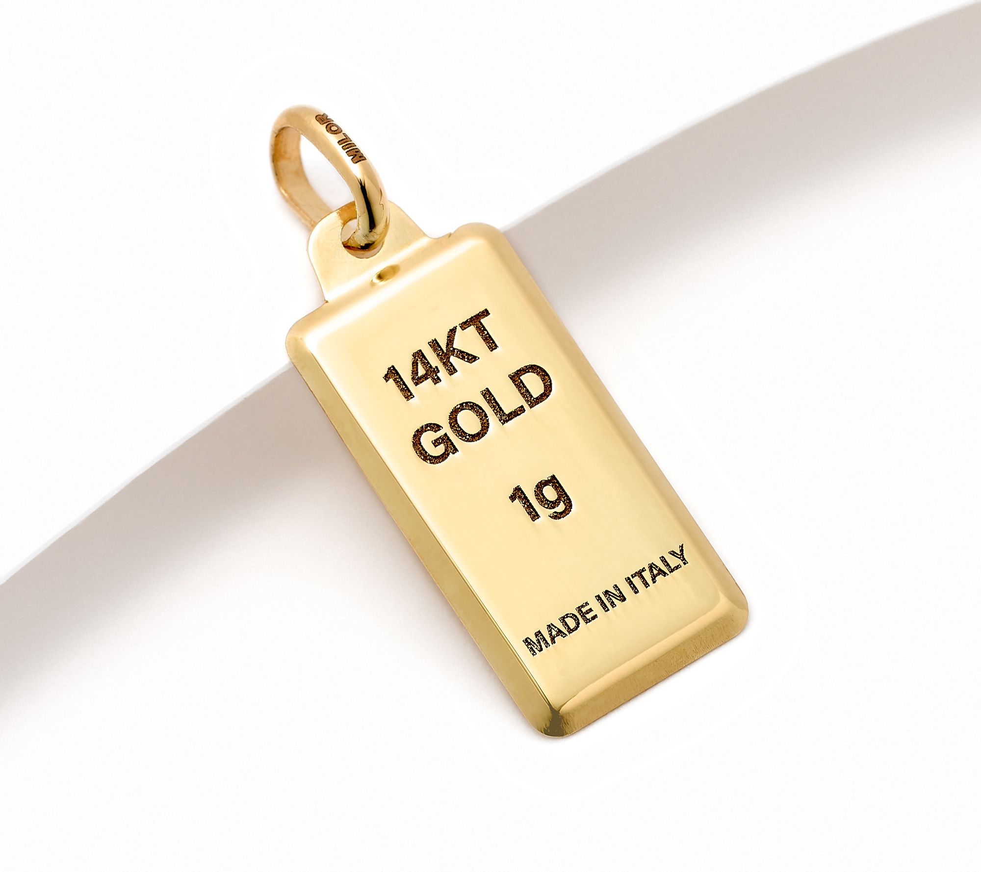 David Markstein 14K Gold Ingot Pendant