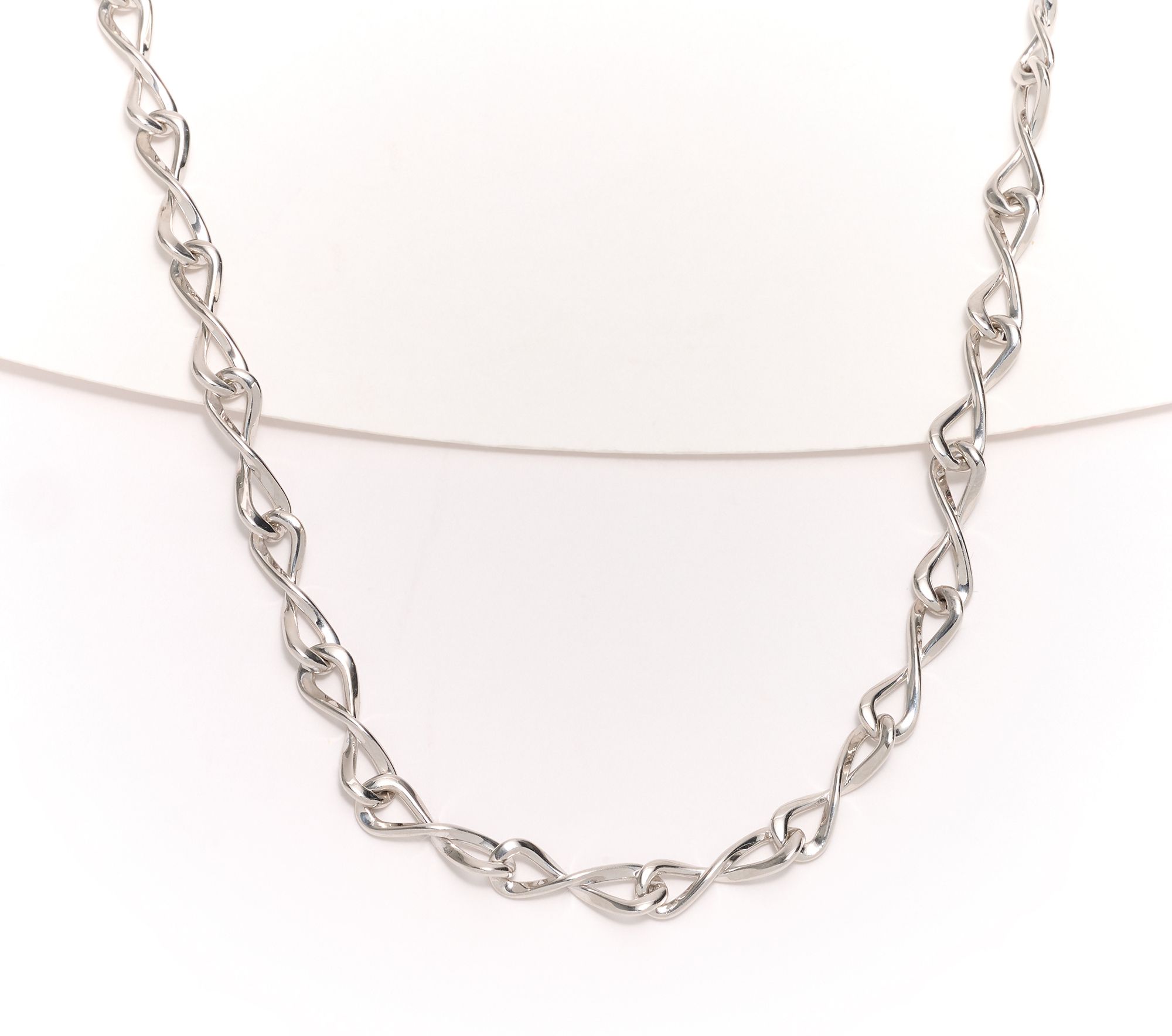 Christian James by Scott Grimes Sterling 18" Eternity Link Necklace 15.5g