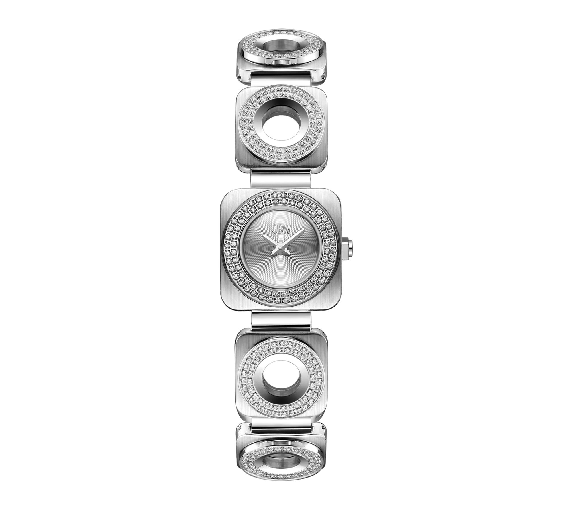 JBW Women's Chasm Stainless Steel Crystal Open Link Watch