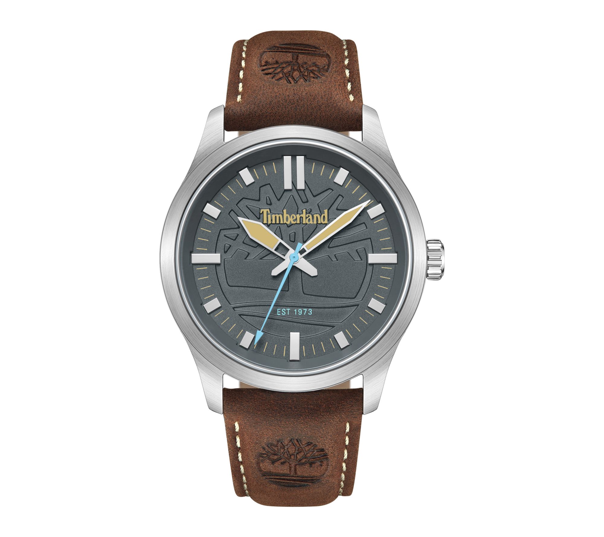 Timberland Men's Rambush Stainless Brown StrapWatch