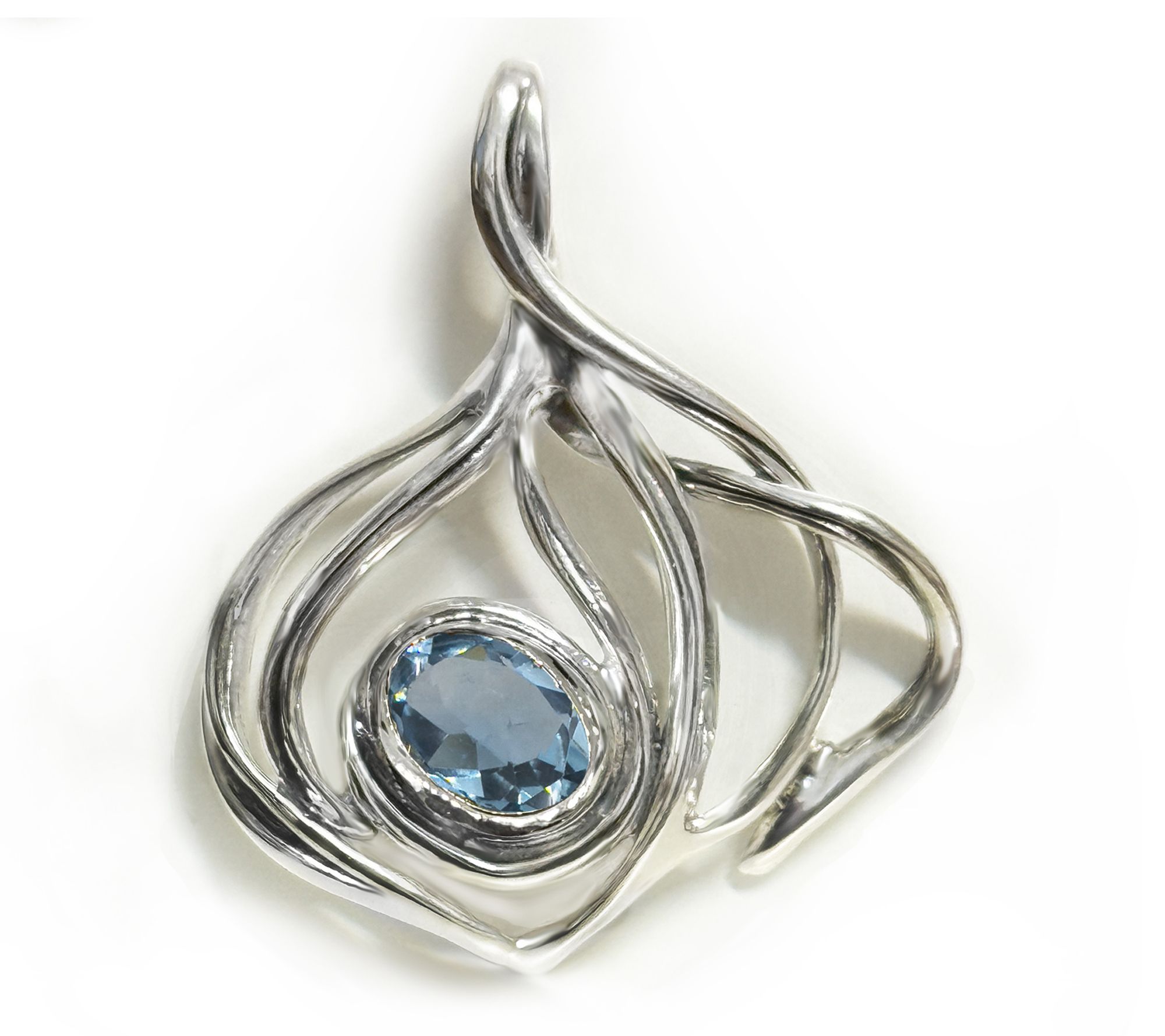 Hagit Sterling Silver and Gemstone Harmony Pendant