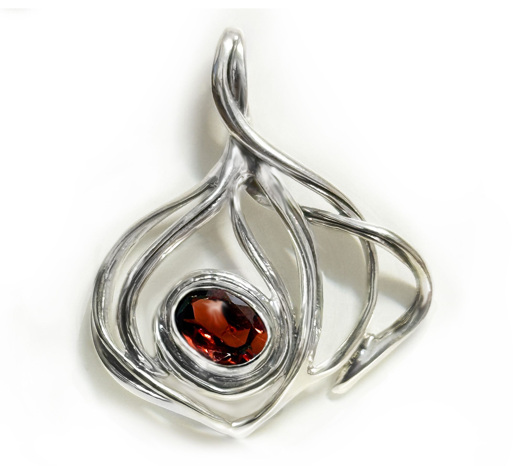 Hagit Sterling Silver and Gemstone Harmony Pendant