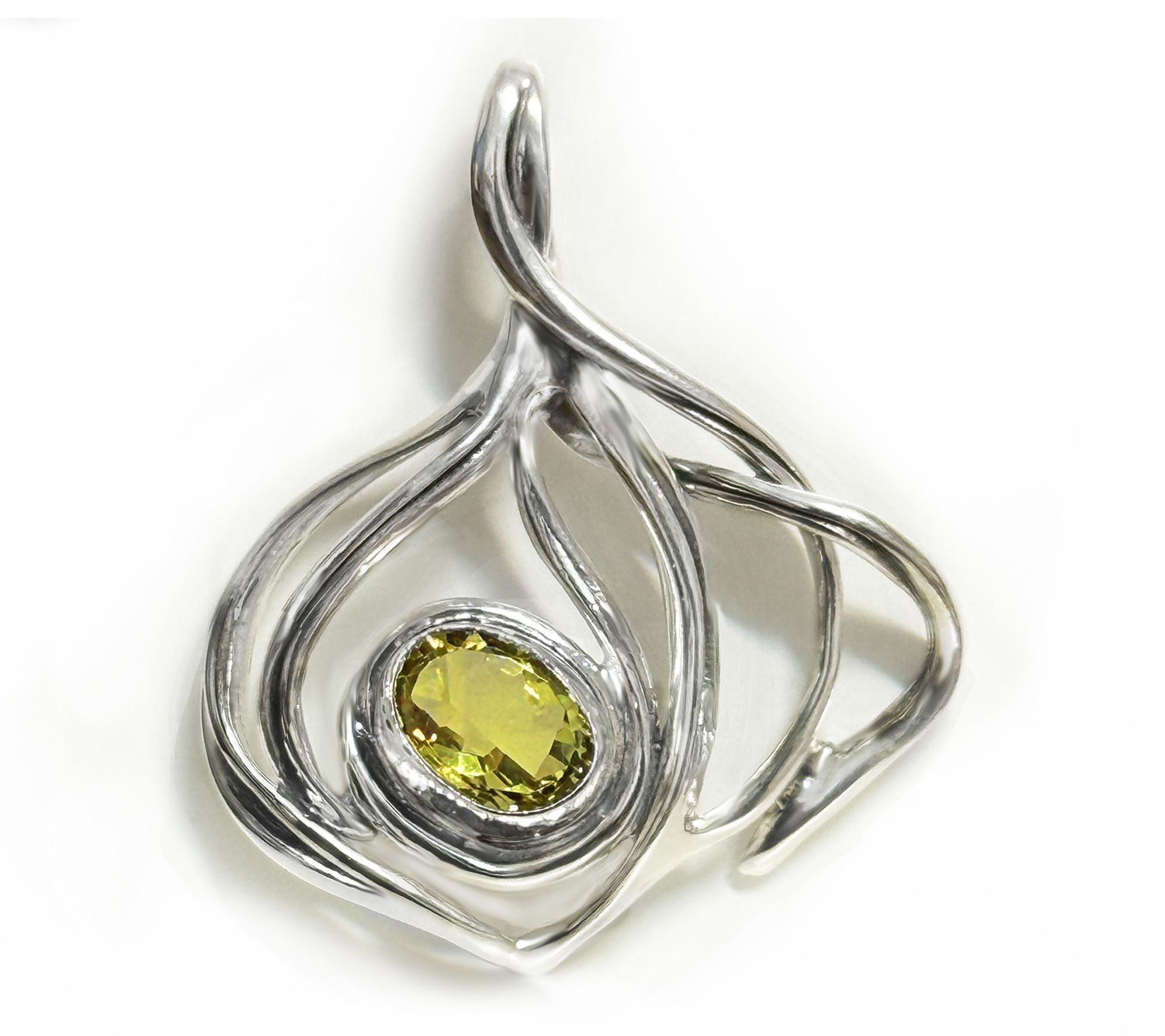 Hagit Sterling Silver and Gemstone Harmony Pendant