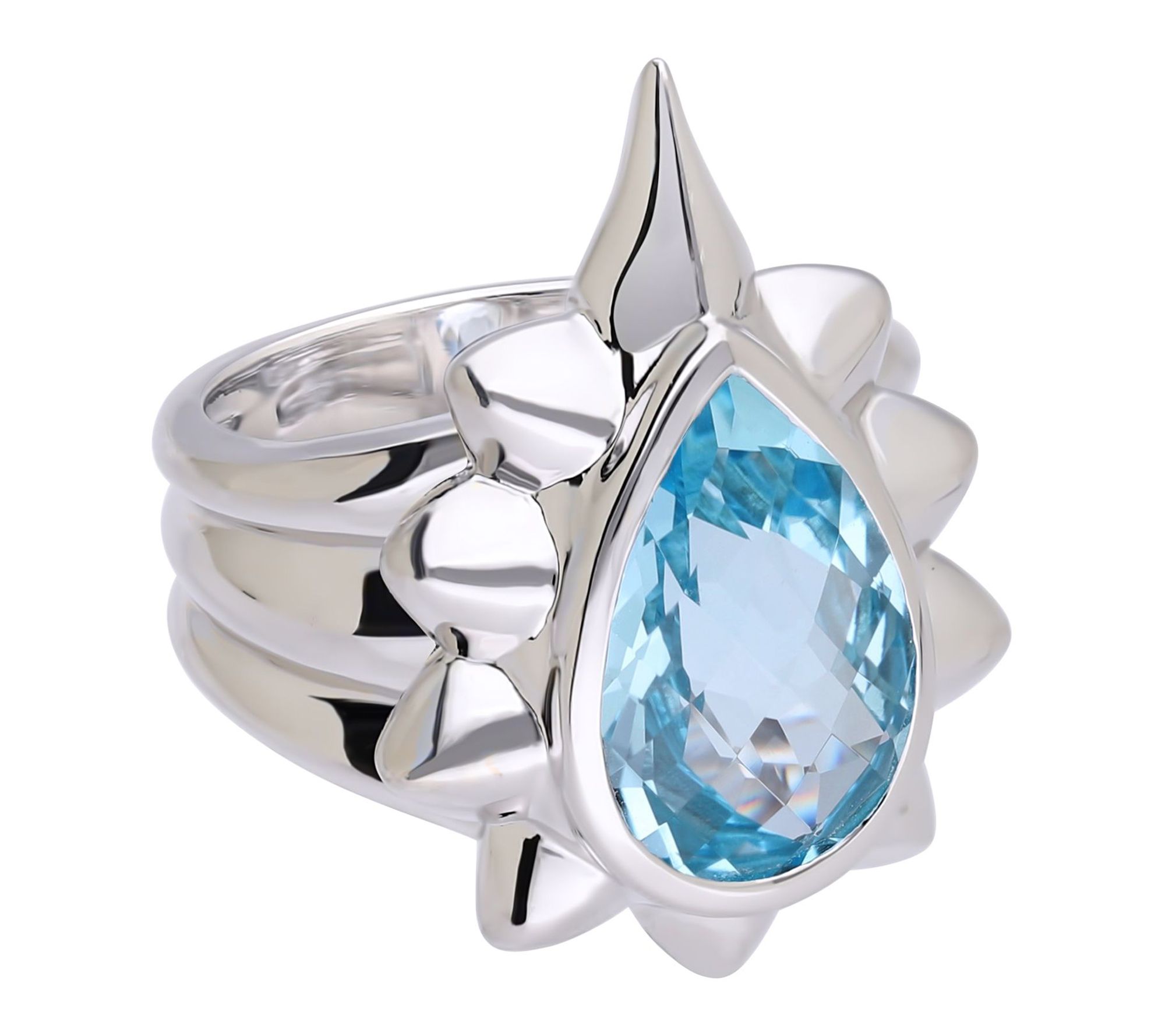 Margo Manhattan Sterling Silver Blue Topaz RyanRing