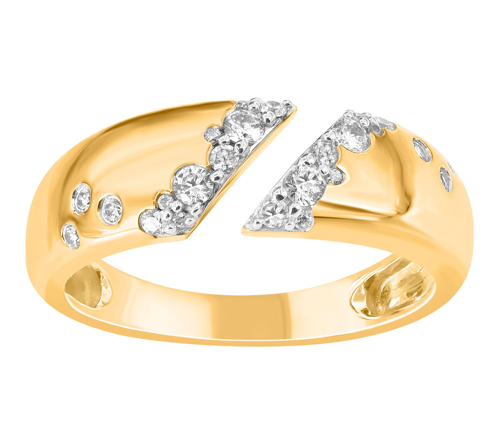 Affinity Diamonds Pave Cuff Ring, 14K Gold