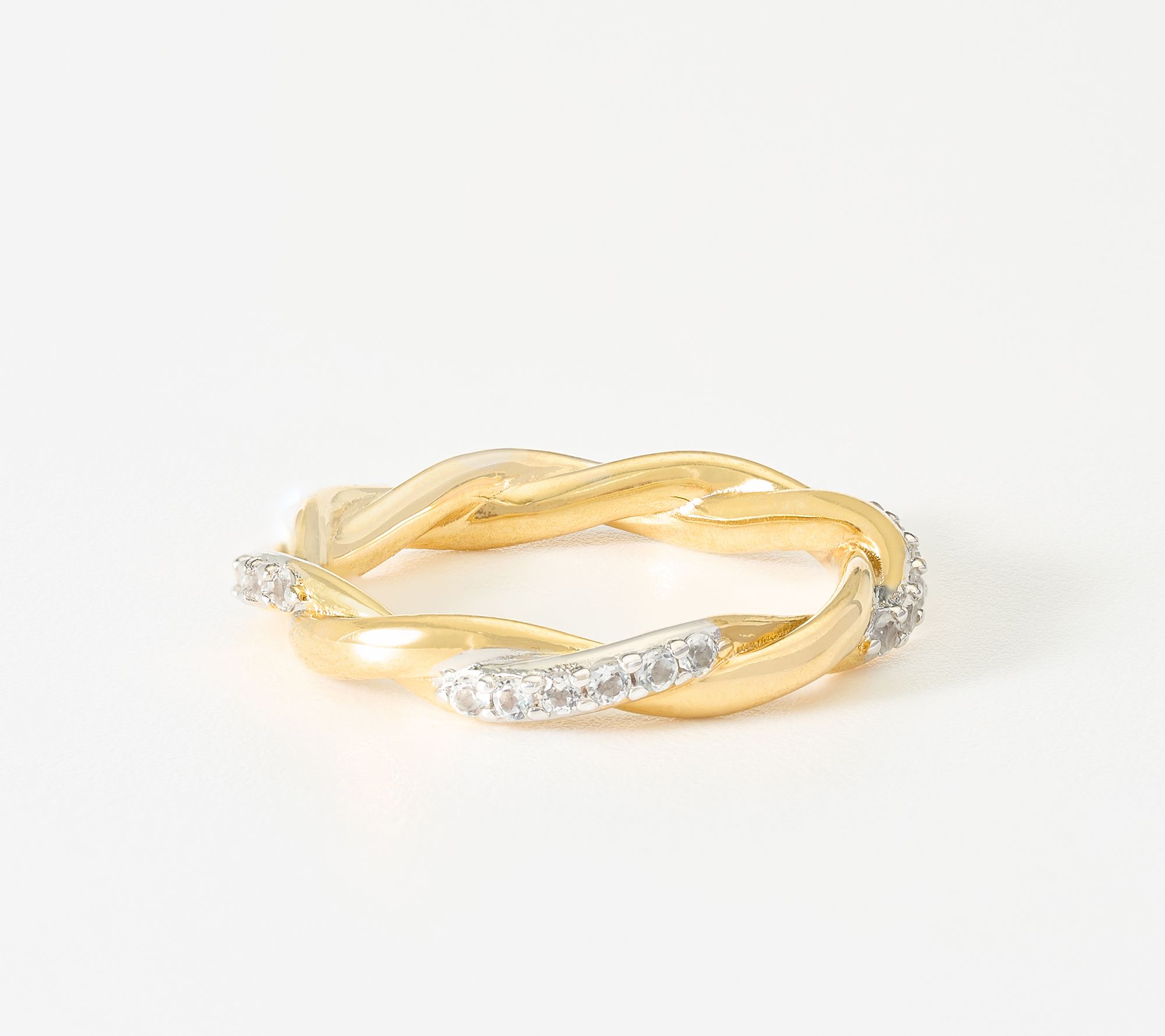  David Markstein Bronze Upscale Wrapped White Topaz Ring