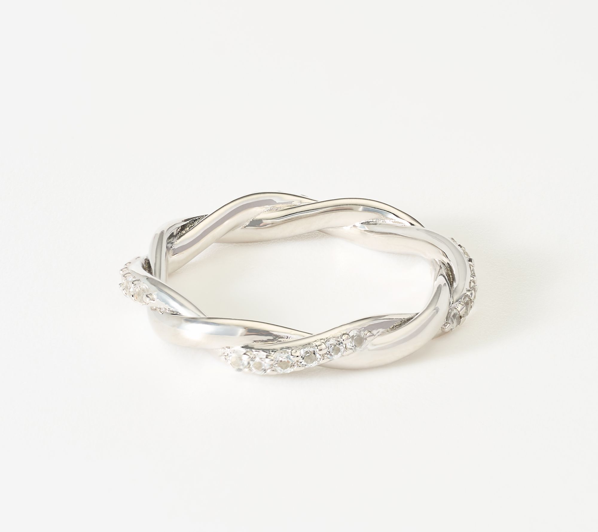 David Markstein Bronze Upscale Wrapped White Topaz Ring