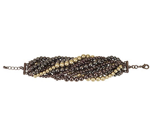 Linea by Louis Dell'Olio 11-Strand Faux Pearl Bracelet