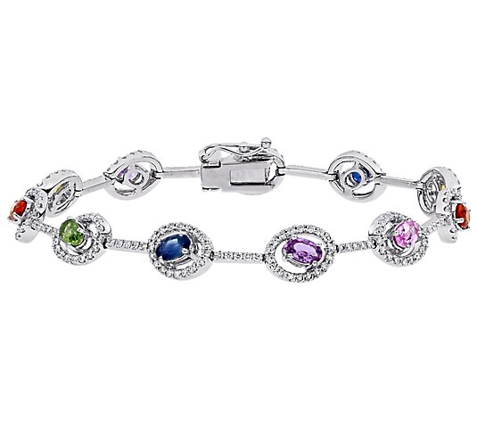 Bellini 14K 3.70 cttw Sapphire & 1.50 cttw Diamond Bracelet
