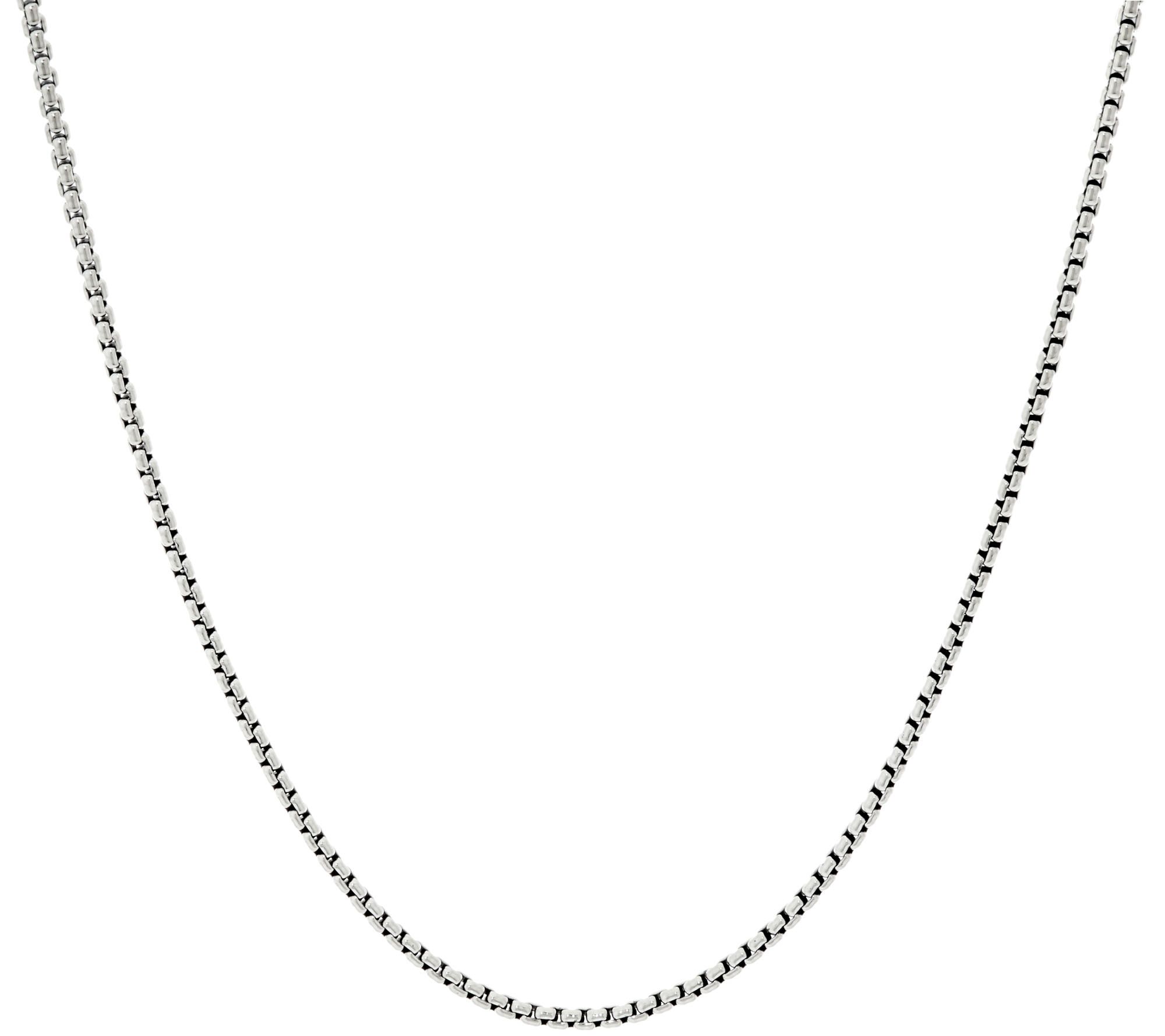 Vicenza 18" Sterling Silver Bold Double Wrapped Coreana Necklace Qvc