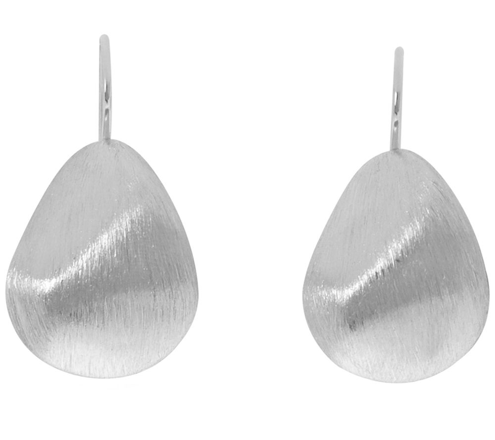 Arte d'Oro Bold Pear-Shaped Earrings, 18K WhiteGold