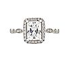 Diamonique 1.75 cttw Emerald Cut Engagement Ring, Sterling, 1 of 3