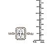 Diamonique 1.75 cttw Emerald Cut Engagement Ring, Sterling, 3 of 3