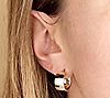 Arte d' Oro 1/2" Polished Round Hoop Earrings,18K, 1 of 1