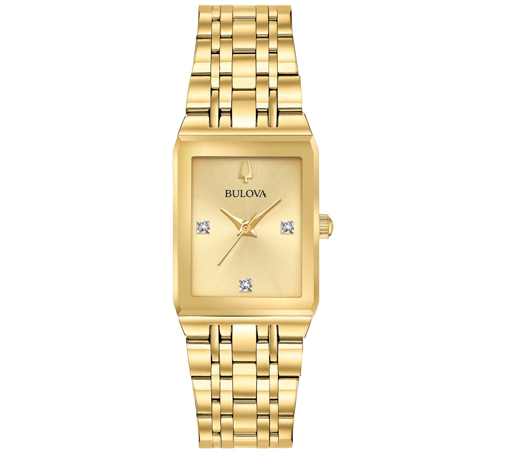 Bulova Women's Goldtone Diamond Accent Watch - QVC.com