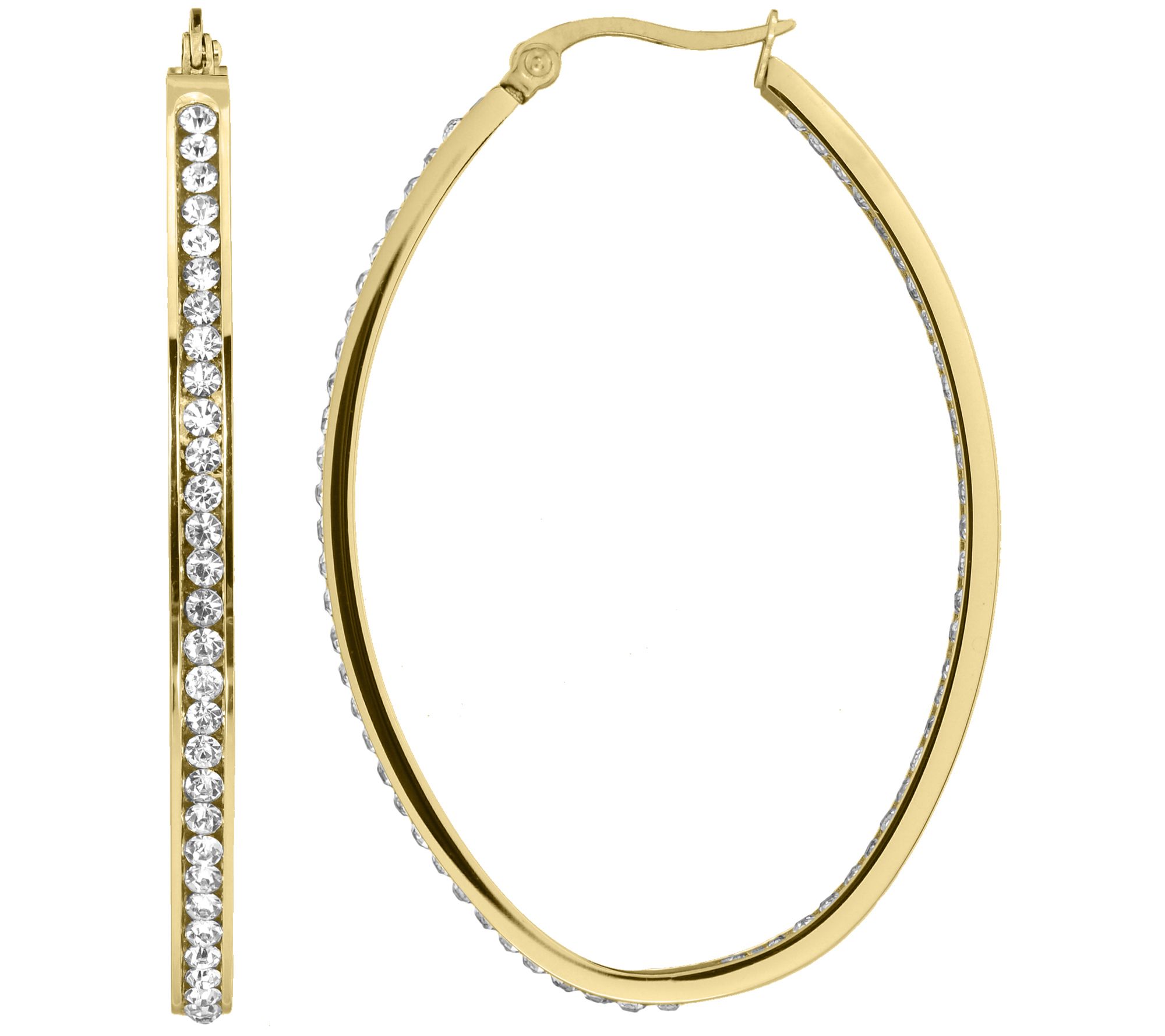 Steel by Design 2" Oval Inside Out Hoop