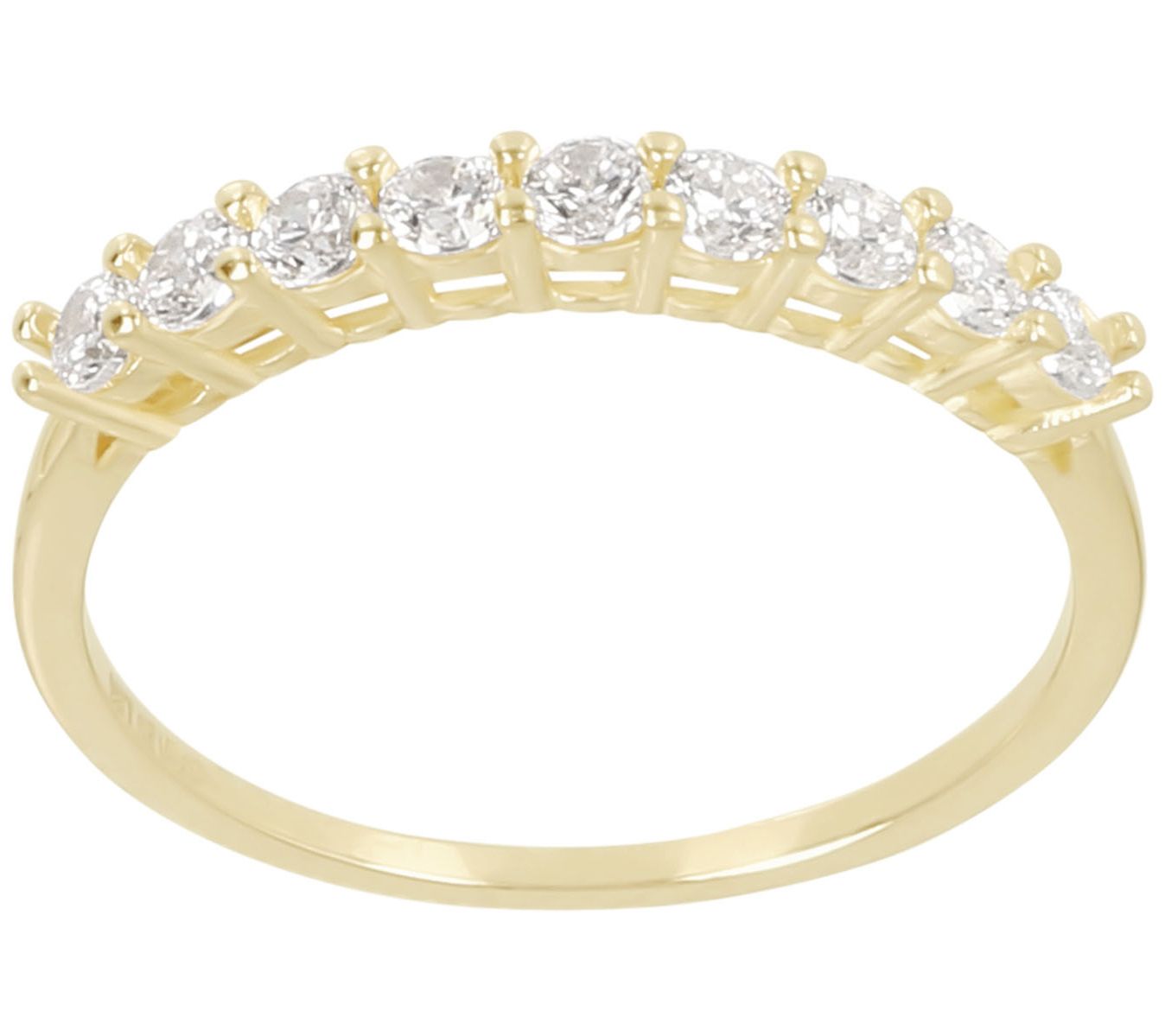Diamonique 0.30 cttw Band Ring, 14K Gold