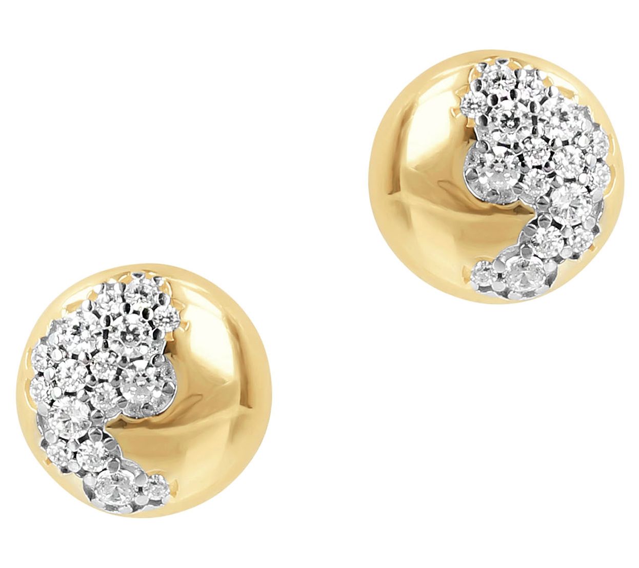 DIiamonique x Veronese Pave Stud Earrings