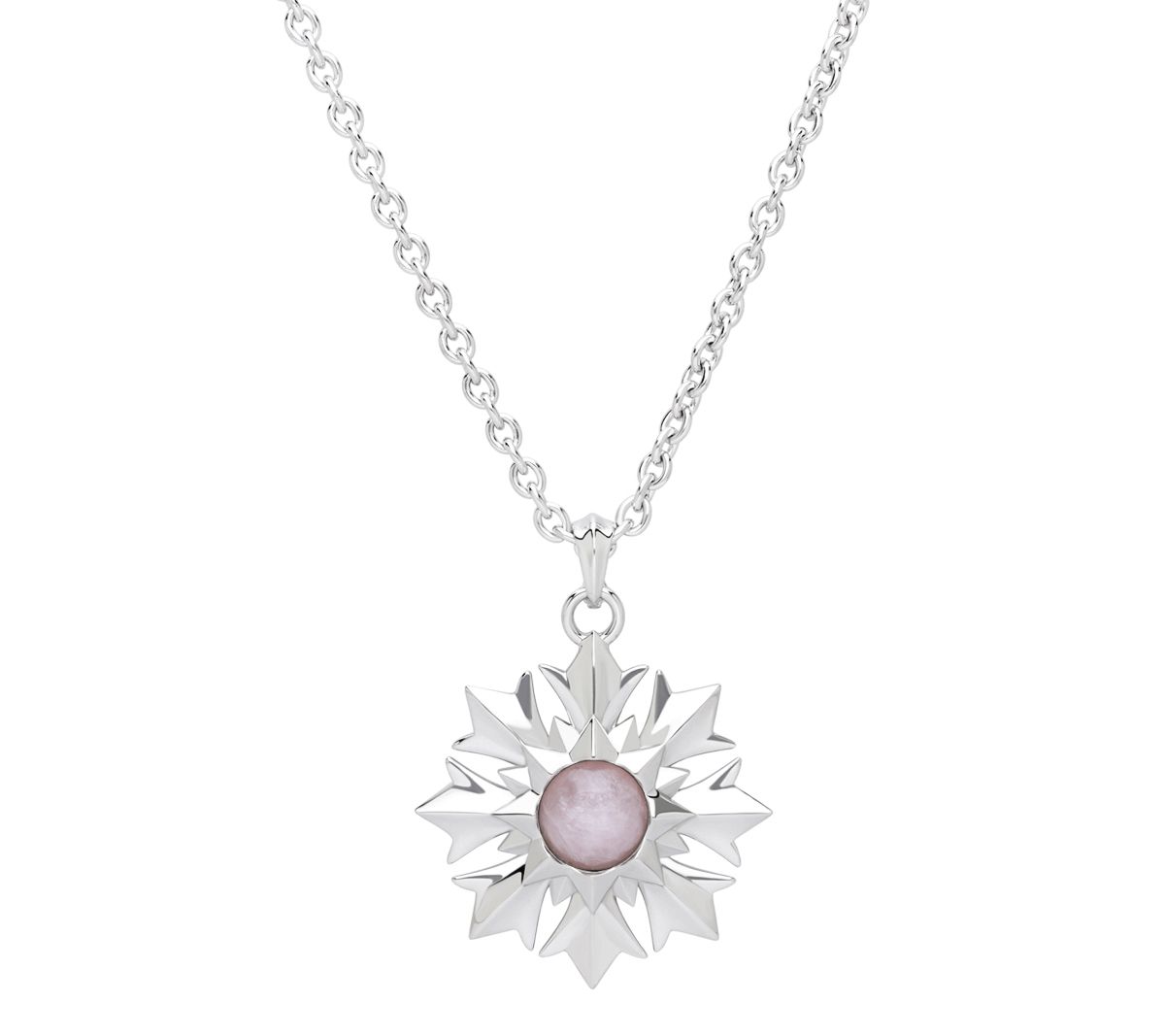 Margo Manhattan Sterling Rose Quartz Lydia Pendant w/ Chain