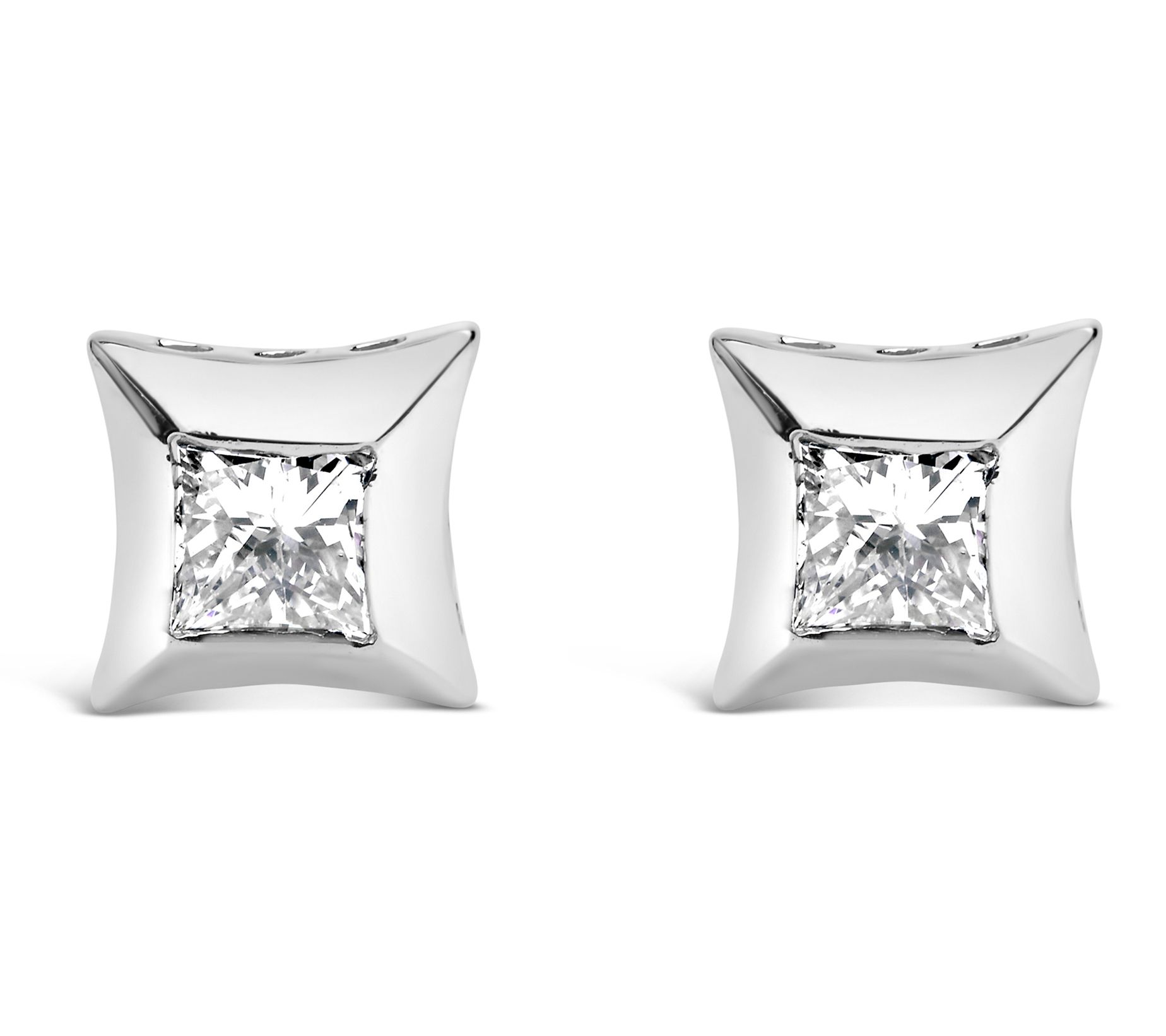 Haus of Brilliance 0.50 cttw Diamond Stud Earrings, 10K Gold