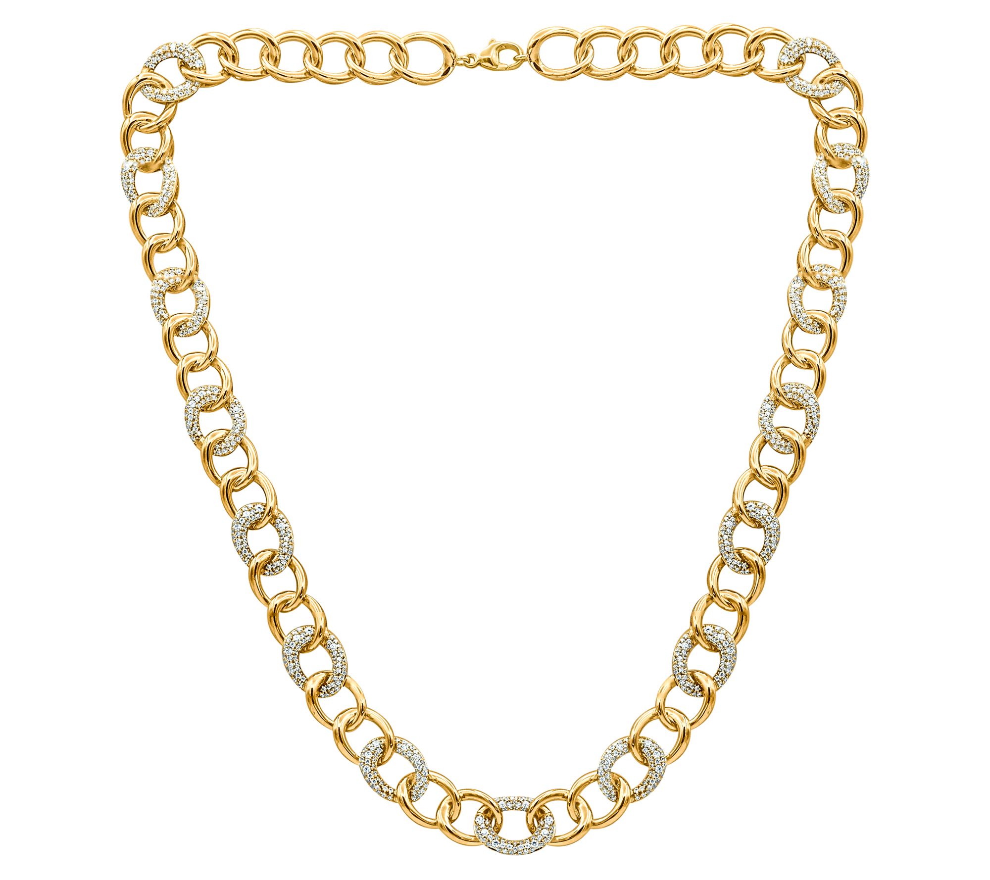 Affinity Diamonds Unisex 4.50 cttw Bold Link Necklace, 14K