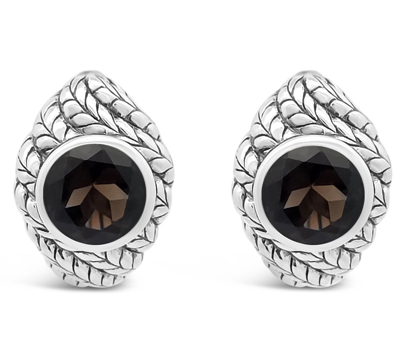Tiffany Kay Studio Sterling Onyx Huggie Hoop Earrings - QVC.com