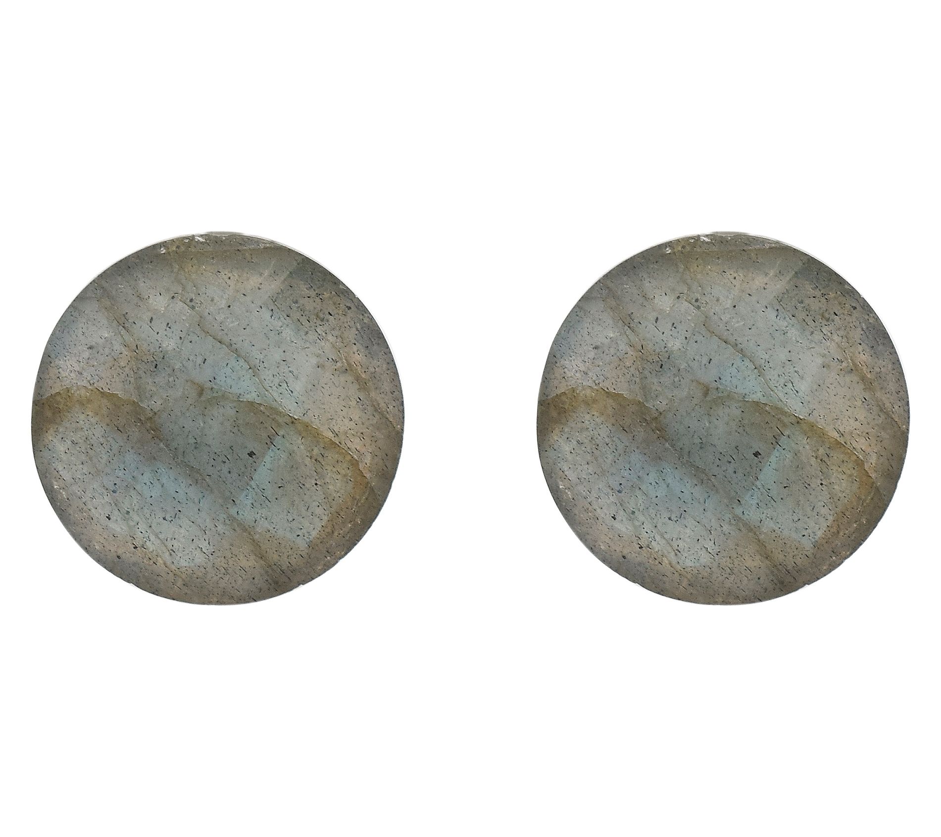 Affinity Gems Round Labradorite Stud Earrings,Sterling