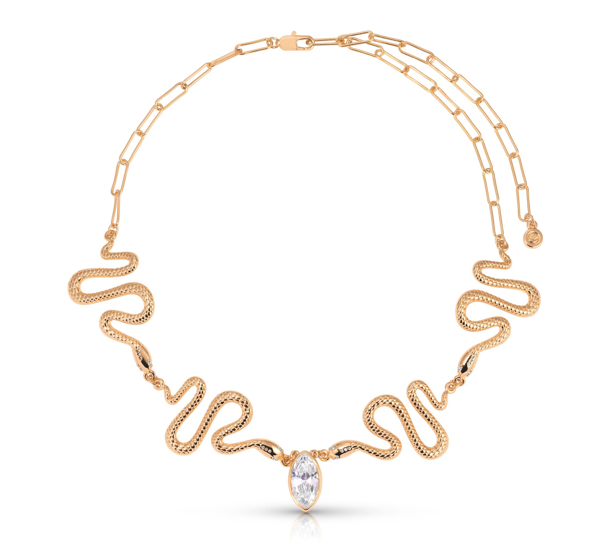 Ettika Marquise Cut Serpentina Choker Necklace