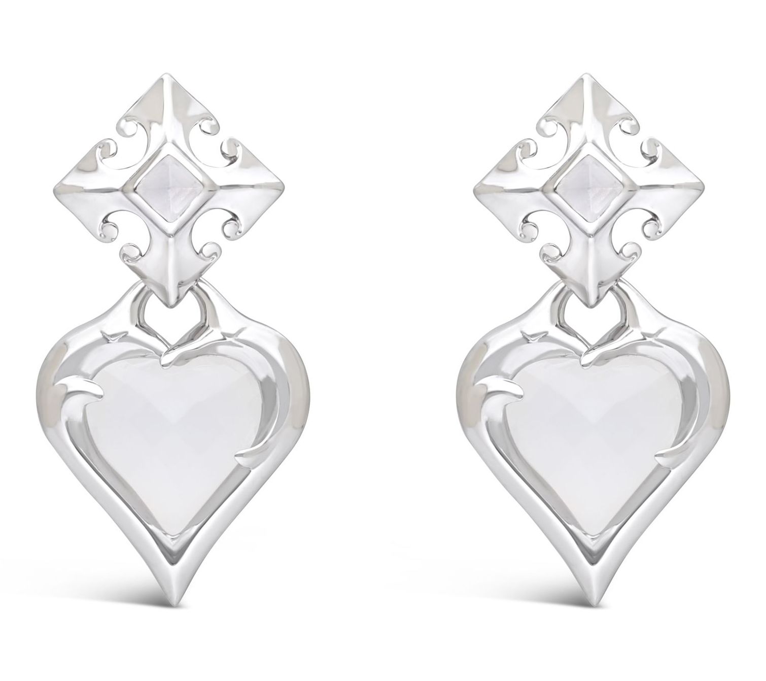 Margo Manhattan Sterling Silver Moonstone FaithEarrings