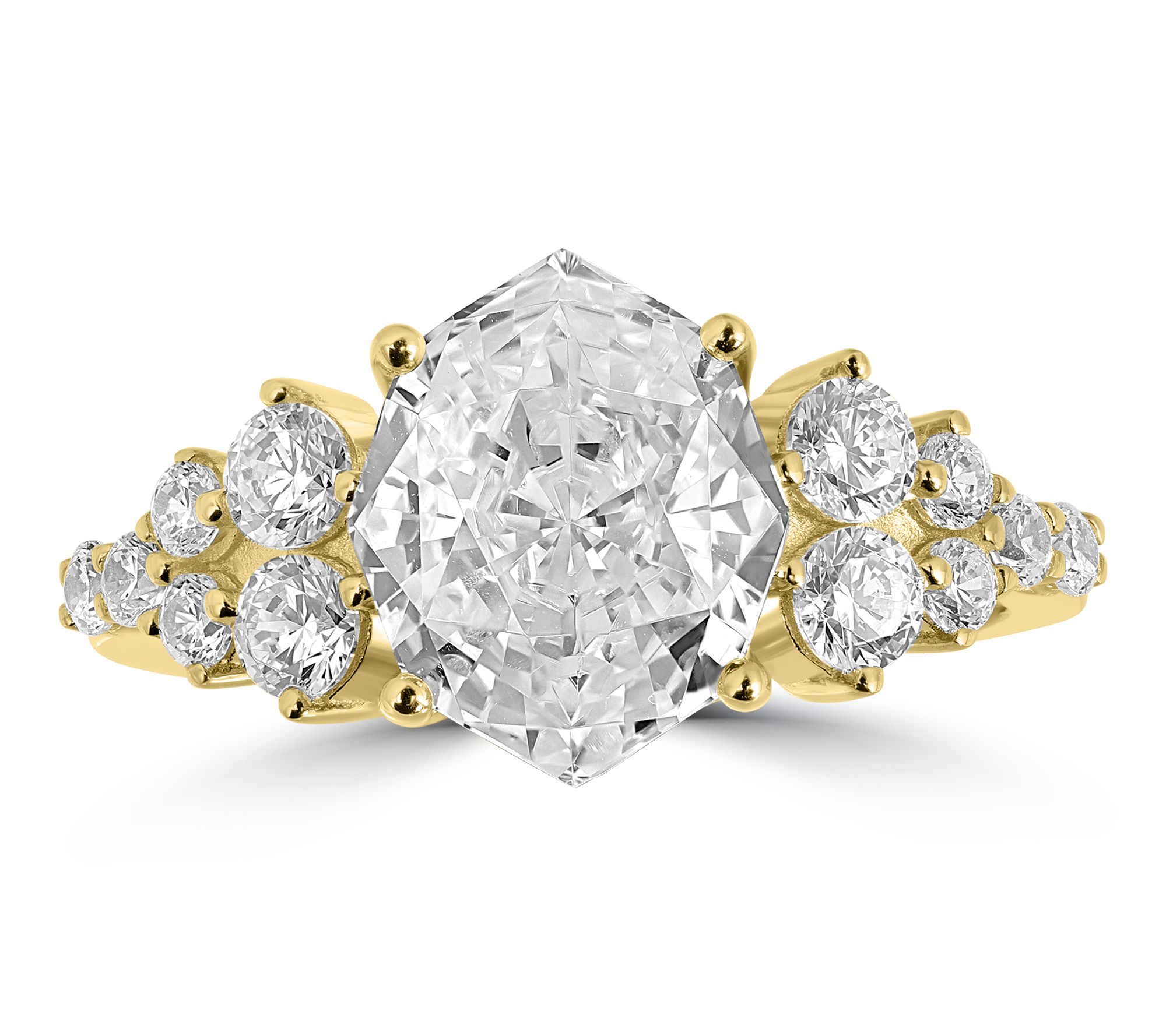 Diamonique x Kathy Levine Grand Sancy Ring, Sterling Silver