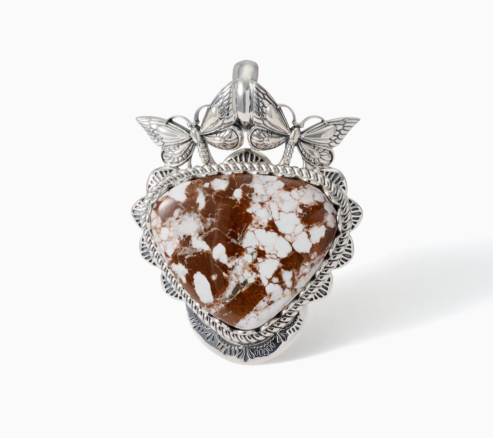 American West Sterling Silver Gemstone Butterfly Enhancer
