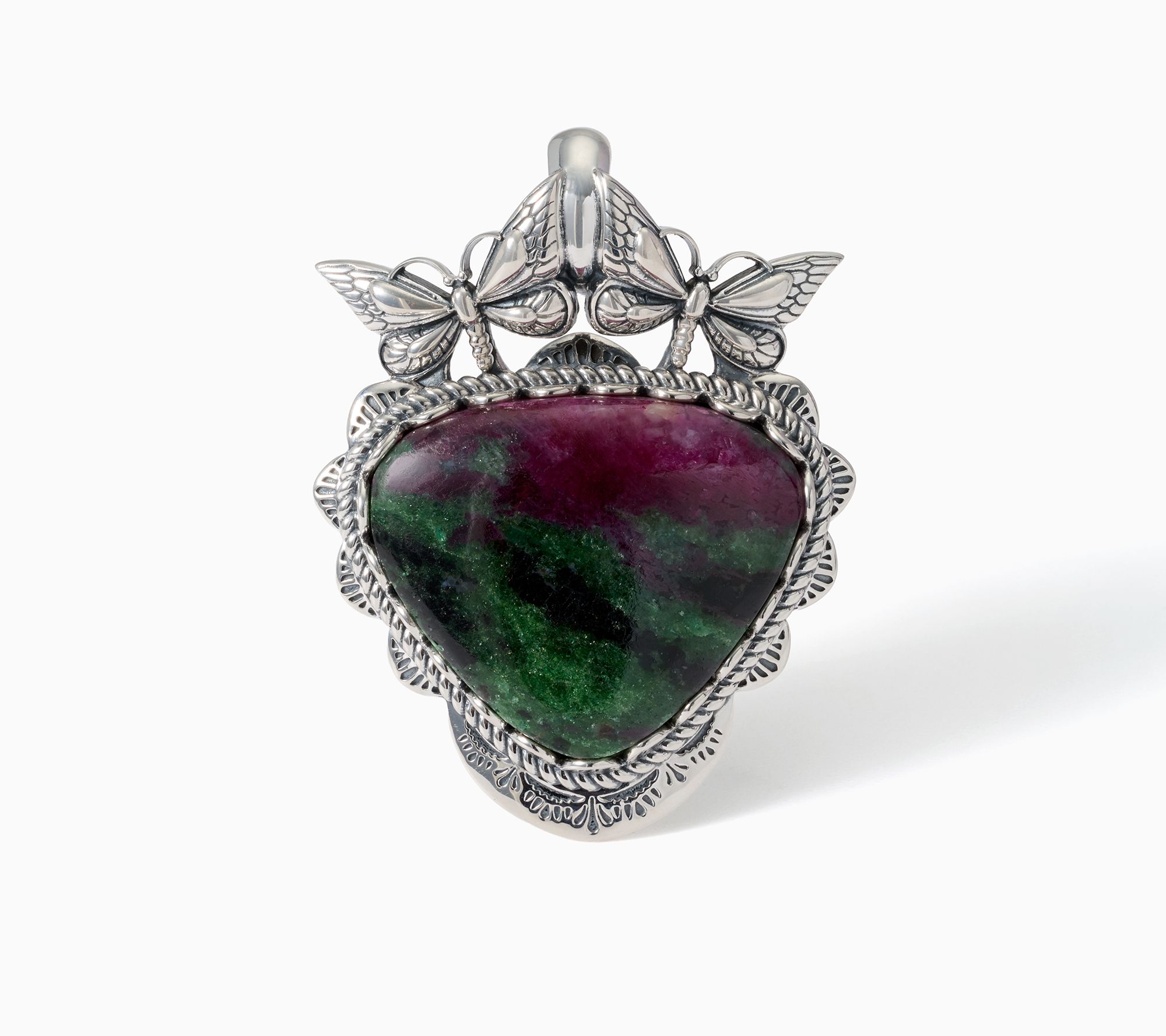 American West Sterling Silver Gemstone Butterfly Enhancer