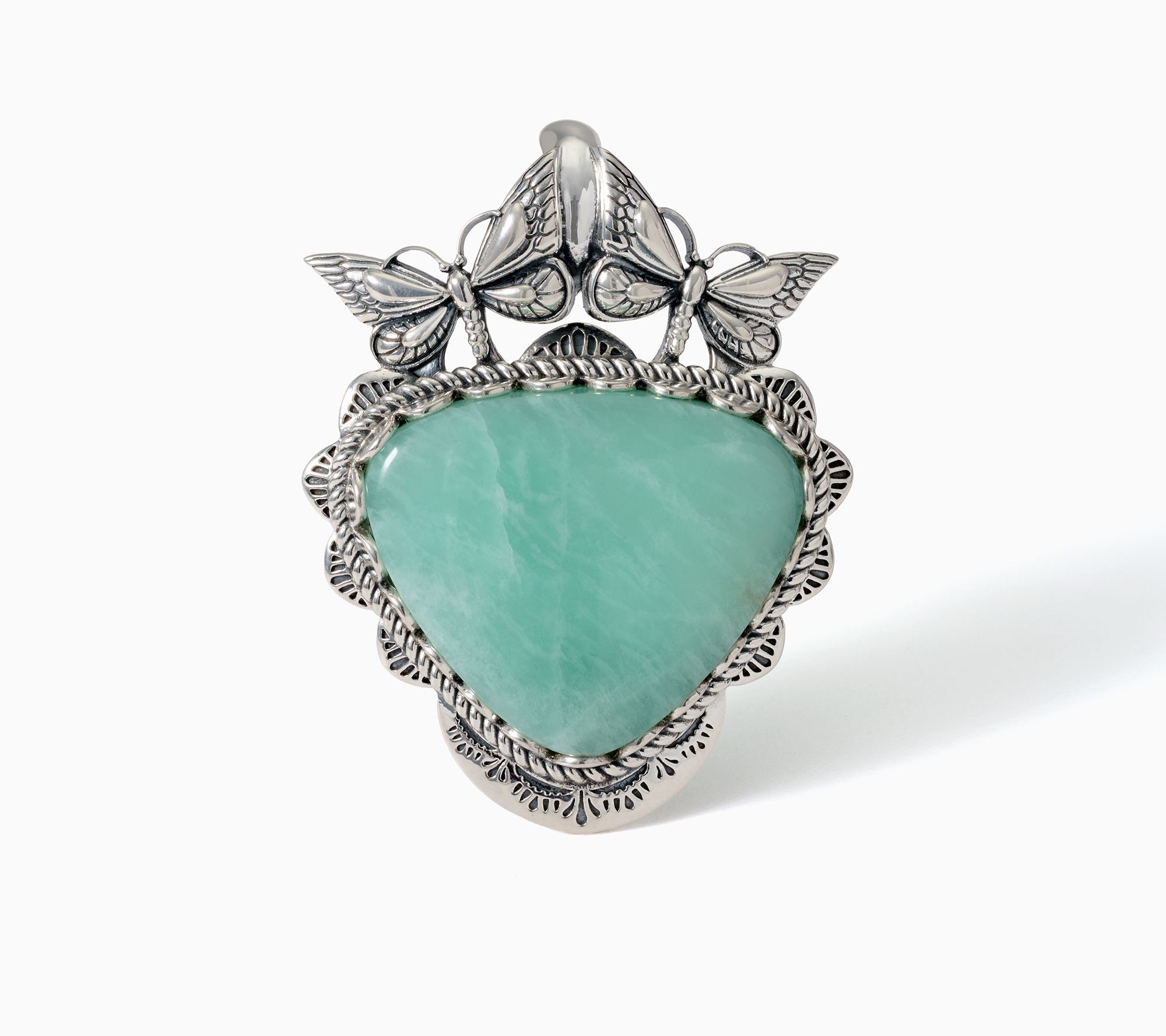 American West Sterling Silver Gemstone Butterfly Enhancer