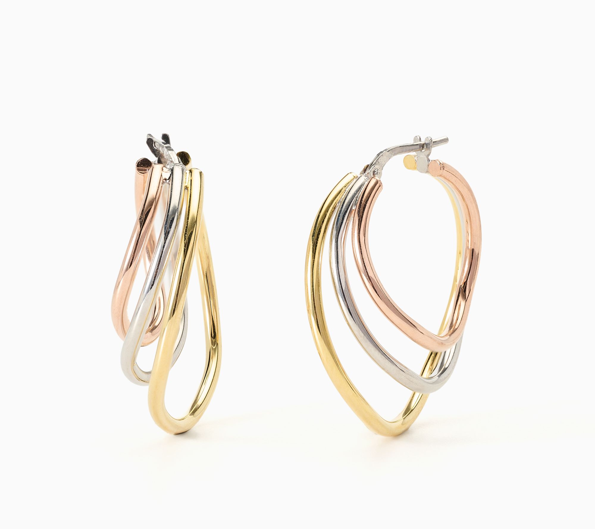 David Markstein Bronze Handcrafted Couture Triple Hoops