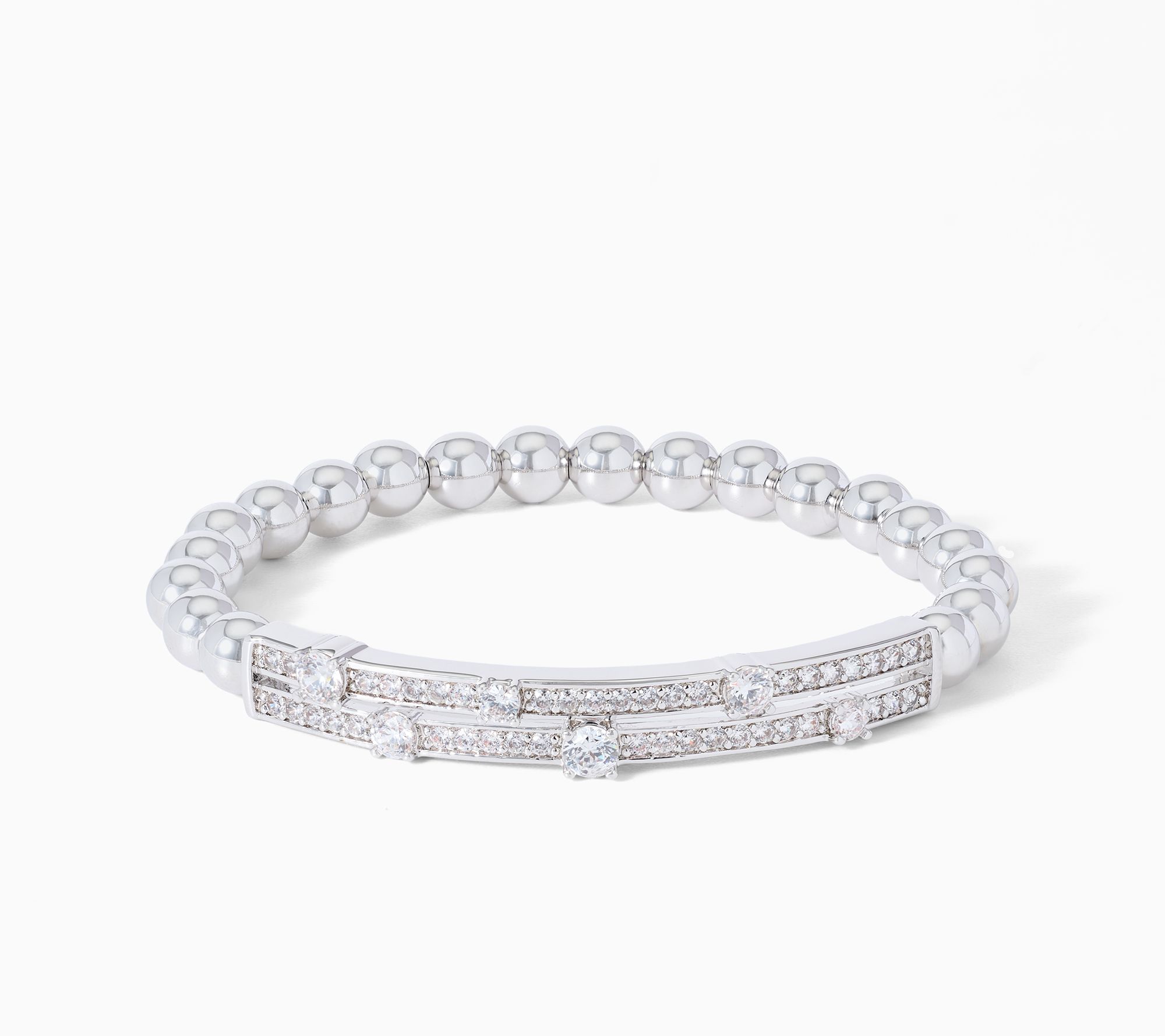 Diamonique x Kathy Levine High Speed Stretch Bronze Bracelet