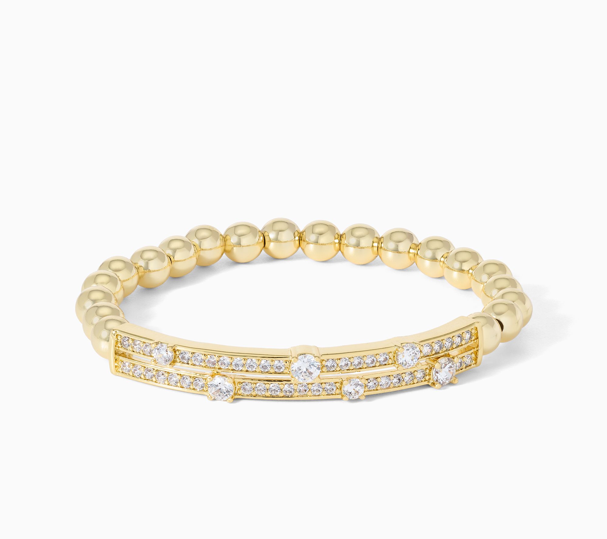 Diamonique x Kathy Levine High Speed Stretch Bronze Bracelet
