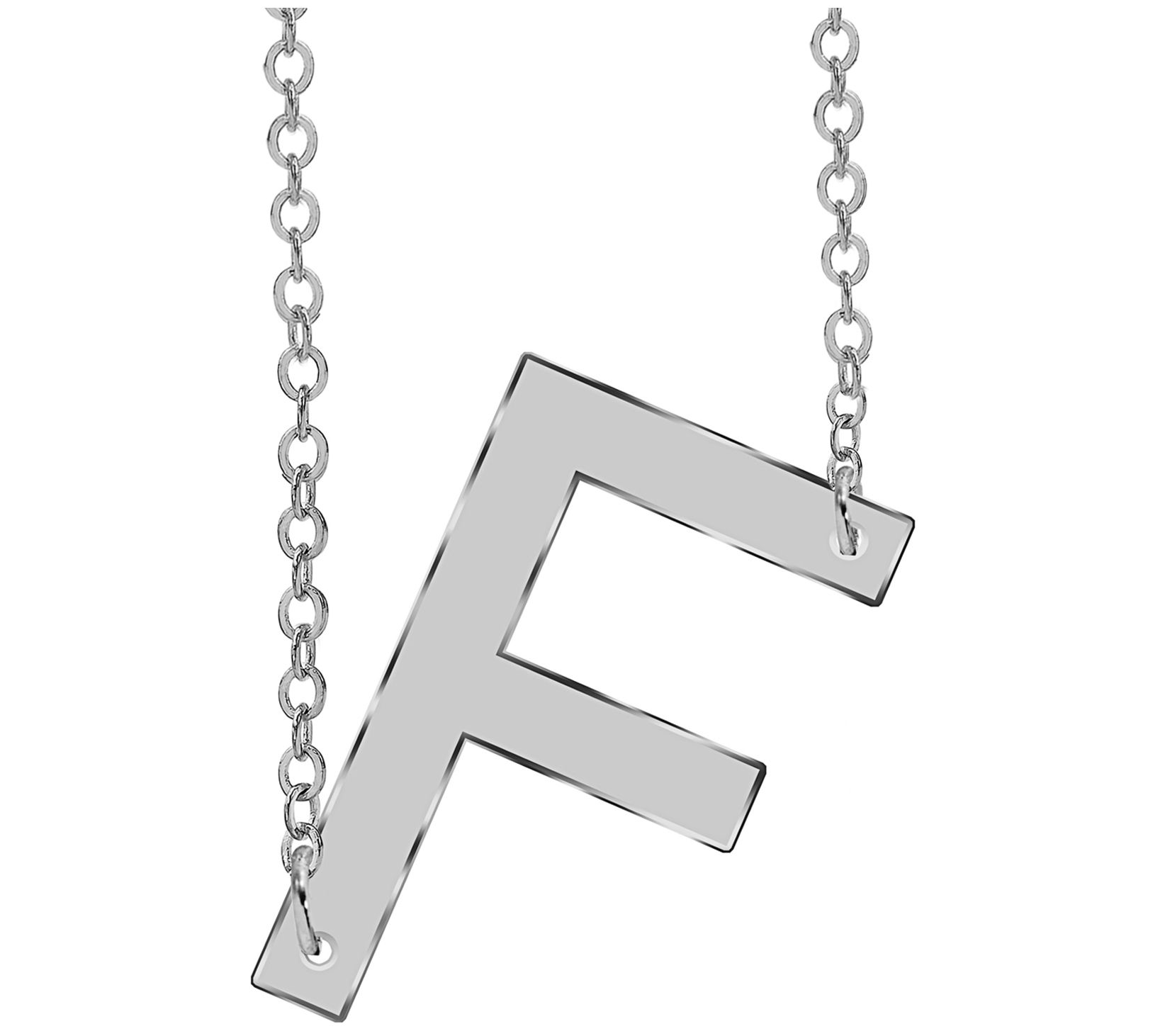 Sterling Silver Personalized Initial Necklace
