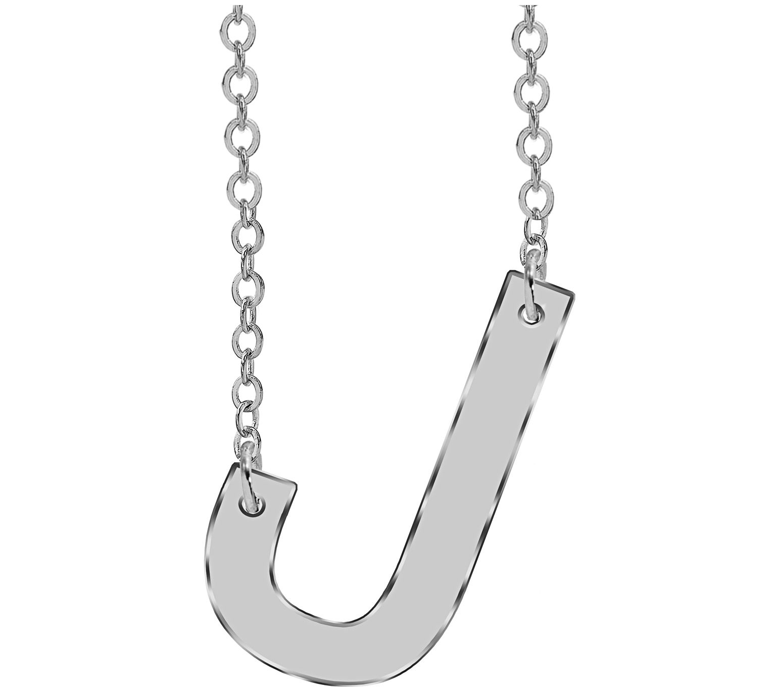 Sterling Silver Personalized Initial Necklace