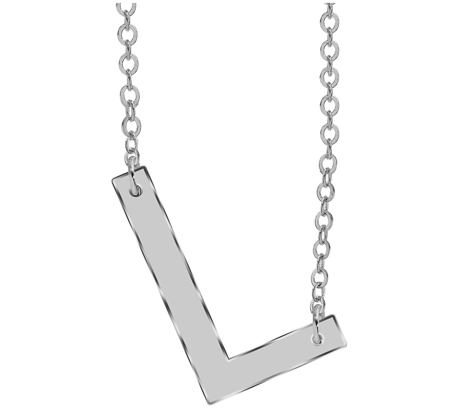 Sterling Silver Personalized Initial Necklace