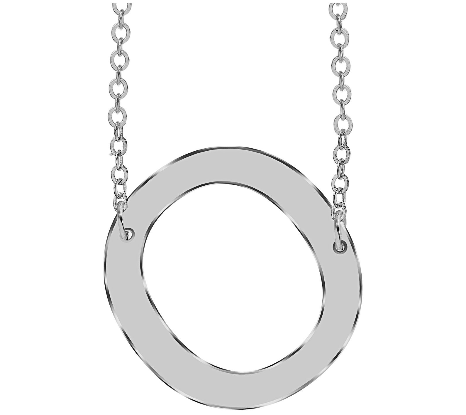 Sterling Silver Personalized Initial Necklace