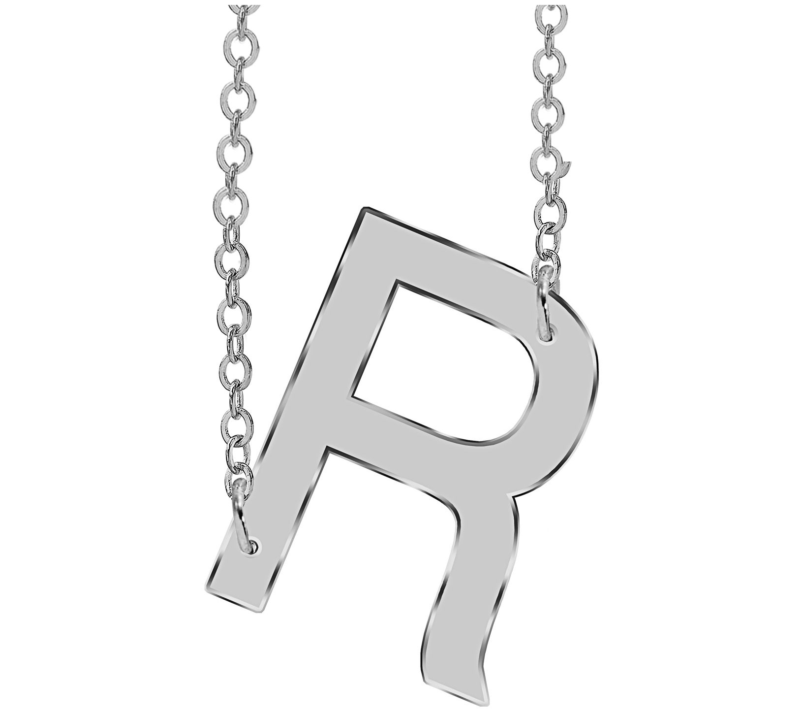 Sterling Silver Personalized Initial Necklace