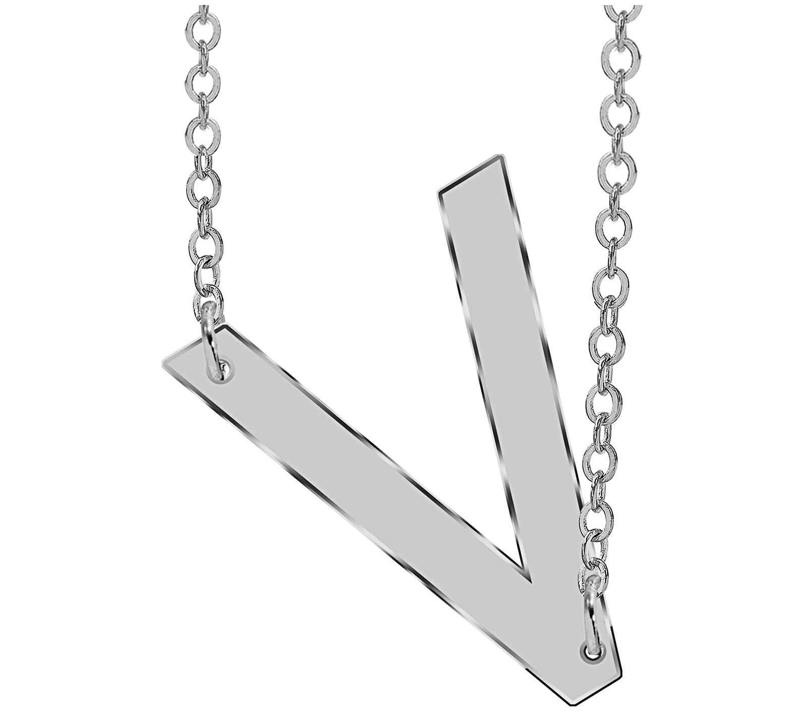 Sterling Silver Personalized Initial Necklace