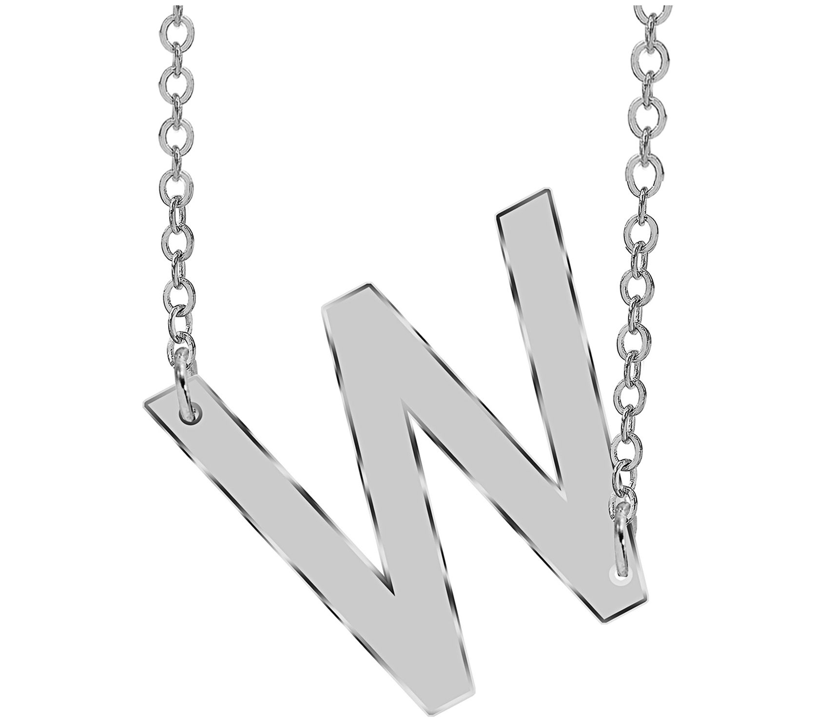 Sterling Silver Personalized Initial Necklace