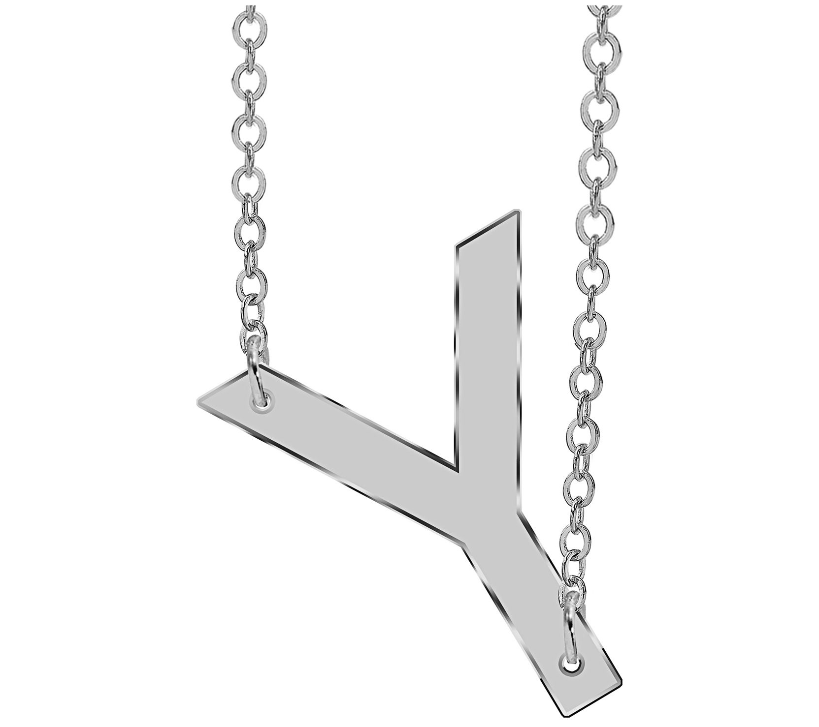 Sterling Silver Personalized Initial Necklace